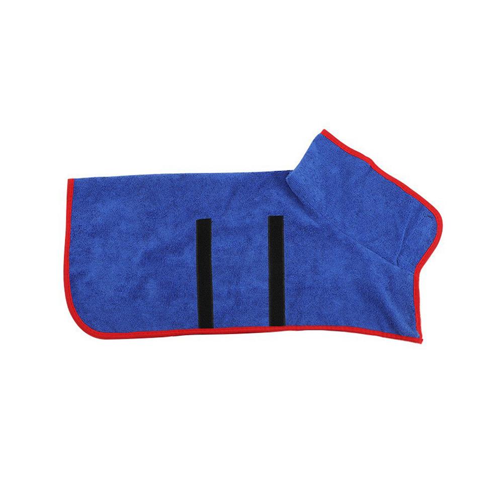 ชุดคลุมอาบน้ำสัตว์เลี้ยง PETUS ไซซ์ M สีน้ำเงิน