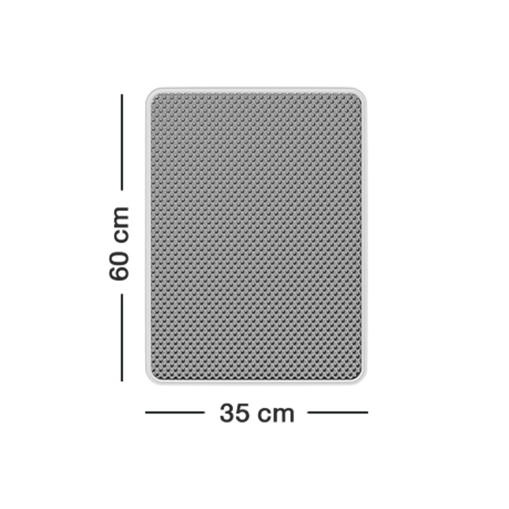 แผ่นดักทรายแมว PETUS 60X35 ซม. สีเทา