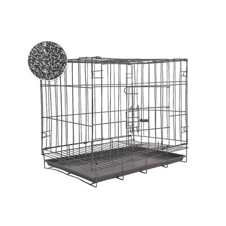 กรงสัตว์เลี้ยงพับได้ PETUS 50X34 ซม. สีเทา_0