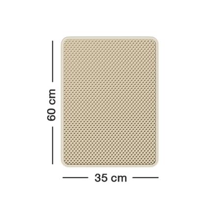 แผ่นดักทรายแมว PETUS 60X35 ซม. สีเบจ_5