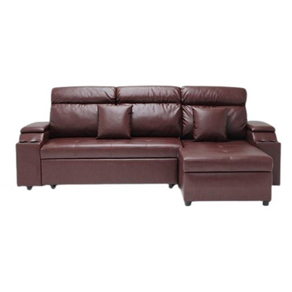 โซฟาเข้ามุมขวา KONCEPT ATTICO สีแดงทูโทน