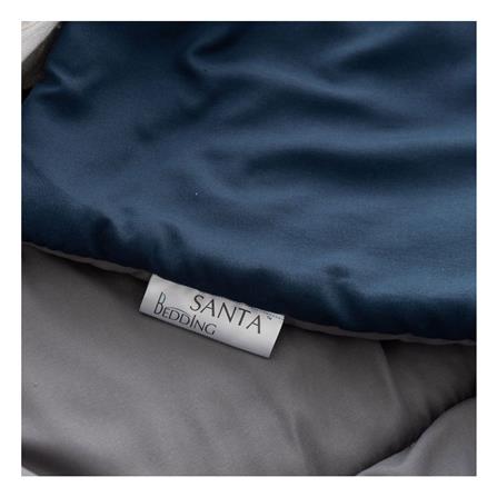 ชุดผ้าปูที่นอน 5 ฟุต (ชุด 6 ชิ้น) SANTA BEDDING สี NAVY BLUE/DARK GREY_3