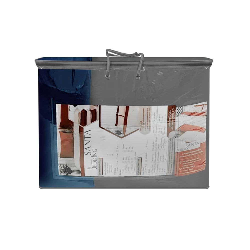 ชุดผ้าปูที่นอน 3.5 ฟุต (ชุด 4 ชิ้น) SANTA BEDDING สี NAVY BLUE/DARK GREY