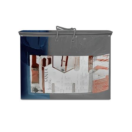 ชุดผ้าปูที่นอน 3.5 ฟุต (ชุด 4 ชิ้น) SANTA BEDDING สี NAVY BLUE/DARK GREY_6