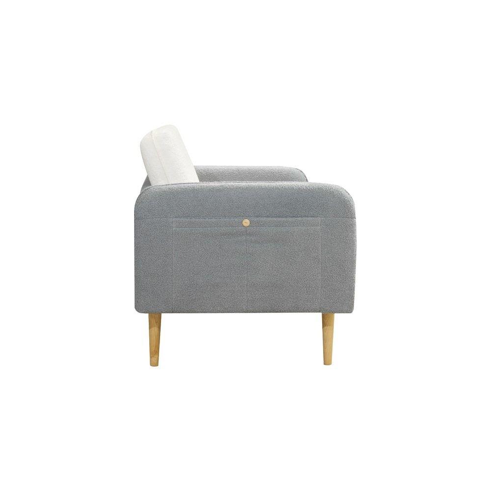 โซฟา 2 ที่นั่ง KONCEPT KC-PLAY 19230545 สีขาว/เทา