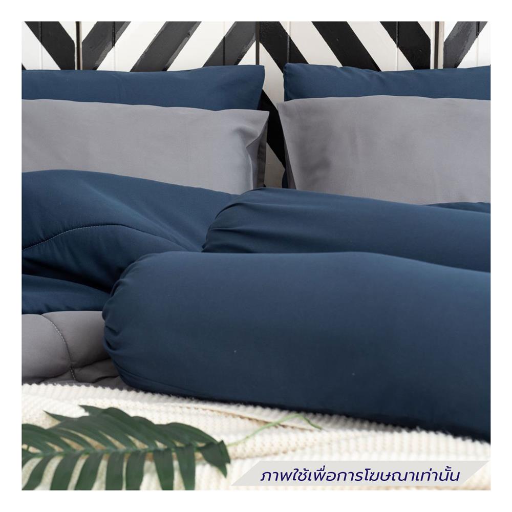 ชุดผ้าปูที่นอน 6 ฟุต (ชุด 6 ชิ้น) SANTA BEDDING สี NAVY BLUE/DARK GREY