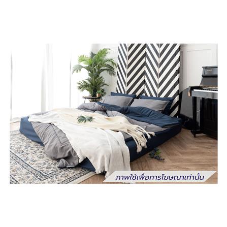 ชุดผ้าปูที่นอน 6 ฟุต (ชุด 6 ชิ้น) SANTA BEDDING สี NAVY BLUE/DARK GREY_0