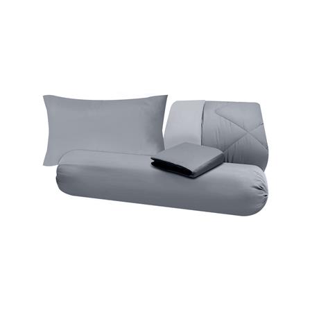 ชุดผ้าปูที่นอน 3.5 ฟุต (ชุด 4 ชิ้น) SANTA BEDDING สี DARK GREY/LIGHT GREY_5