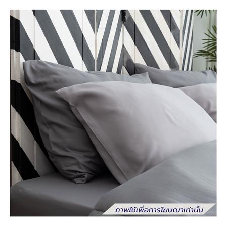 ชุดผ้าปูที่นอน 6 ฟุต (ชุด 6 ชิ้น) SANTA BEDDING สี DARK GREY/LIGHT GREY_1