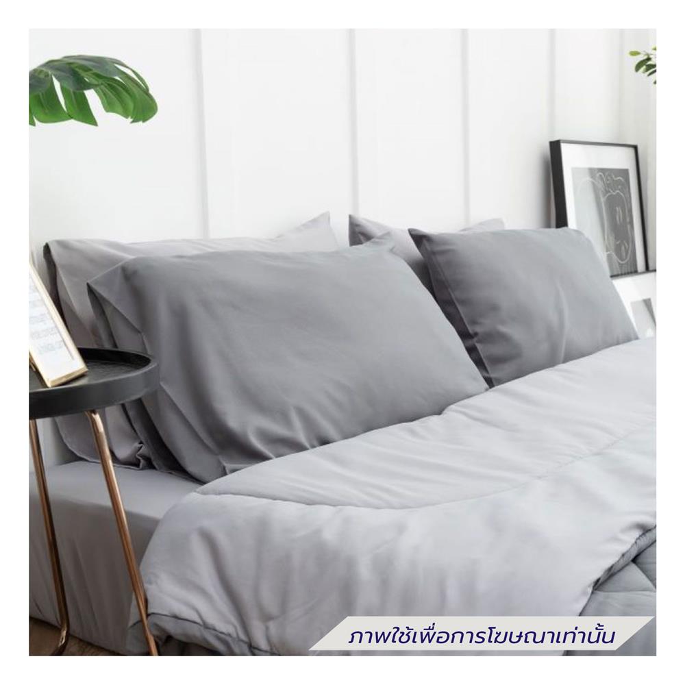 ชุดผ้าปูที่นอน 5 ฟุต (ชุด 6 ชิ้น) SANTA BEDDING สี LIGHT GREY/DARK GREY