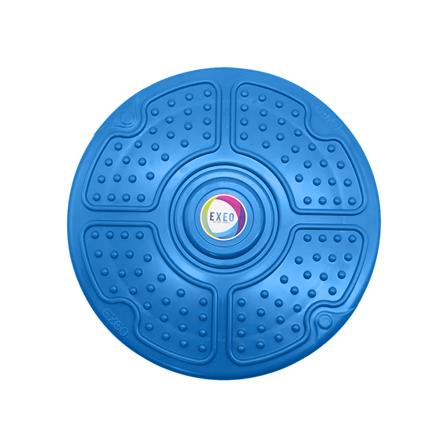 จานหมุนออกกำลังกาย EXEO 30 ซม. ปุ่มดอกไม้ สีน้ำเงิน_0