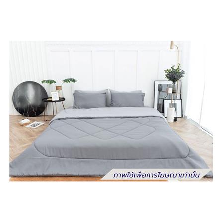 ชุดผ้าปูที่นอน 6 ฟุต (ชุด 6 ชิ้น) SANTA BEDDING สี LIGHT GREY/DARK GREY_1