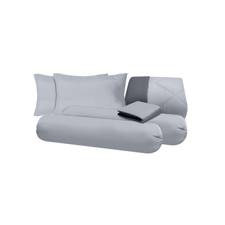 ชุดผ้าปูที่นอน 6 ฟุต (ชุด 6 ชิ้น) SANTA BEDDING สี LIGHT GREY/DARK GREY_5