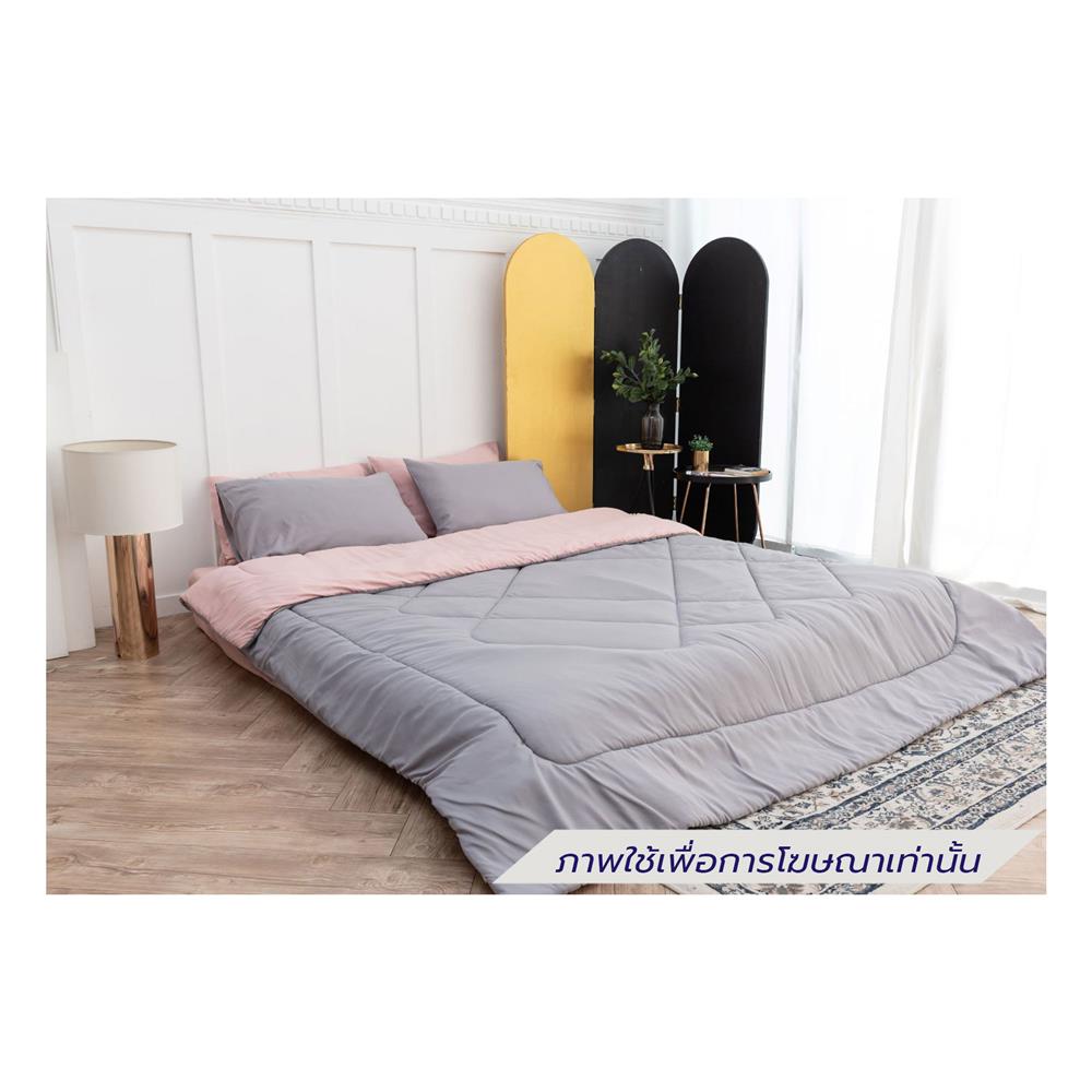 ชุดผ้าปูที่นอน 6 ฟุต (ชุด 6 ชิ้น) SANTA BEDDING สี PINK/LIGHT GREY