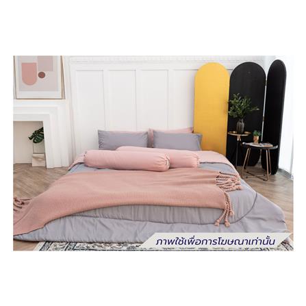 ชุดผ้าปูที่นอน 6 ฟุต (ชุด 6 ชิ้น) SANTA BEDDING สี PINK/LIGHT GREY_0