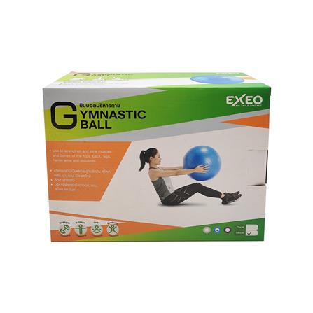 ลูกบอลโยคะ พร้อมที่สูบลม EXEO AB8102 65 ซม. สีน้ำเงิน_1