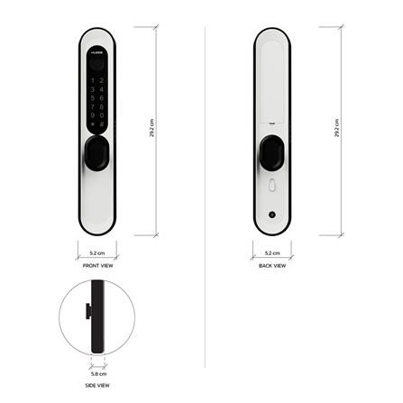 กลอนดิจิตอล KUDOS F8001929 สีขาว_10