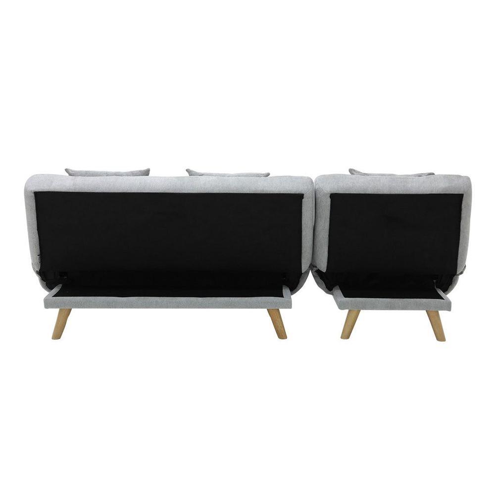 โซฟาเข้ามุม KONCEPT JAWY 19227796 สีเทาอ่อน