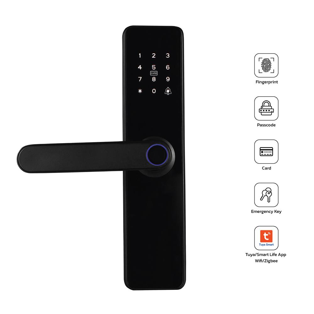 กลอนดิจิตอล KUDOS F8001069 สีดำ