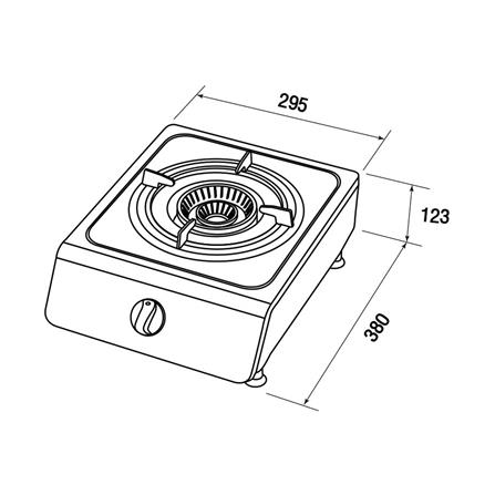 เตาแก๊สตั้งโต๊ะ 1 หัวแก๊ส MESTER PCM301_9