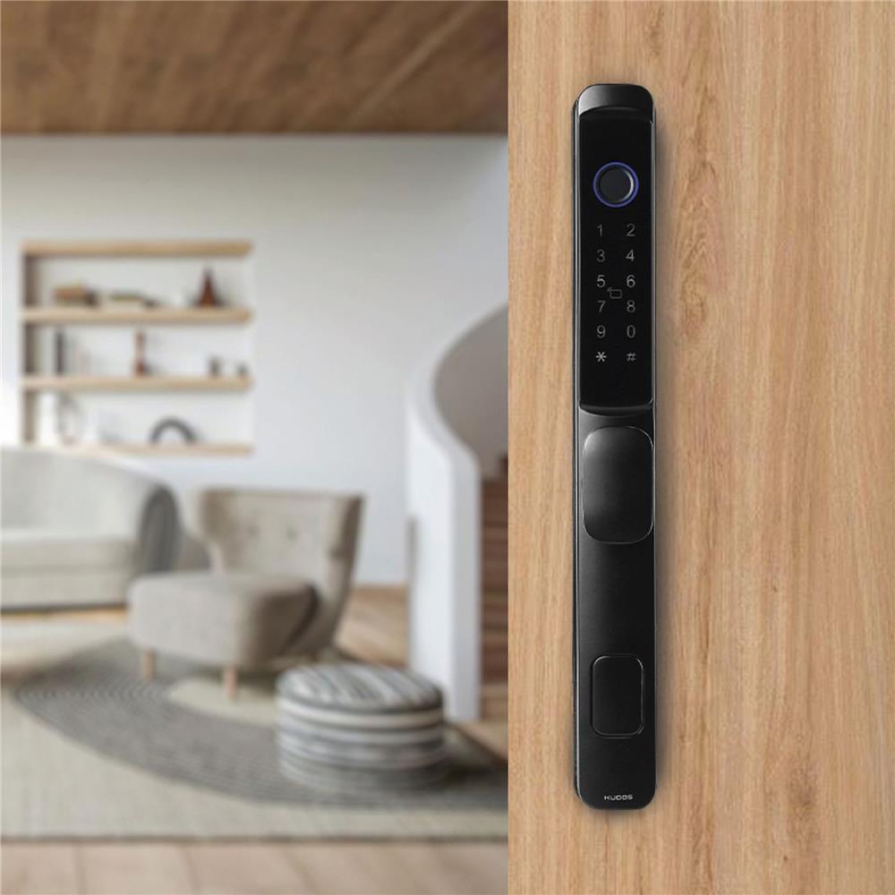 กลอนดิจิตอล KUDOS F8001009 สีดำ