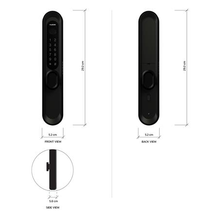 กลอนดิจิตอล KUDOS F8001939 สีดำ_6