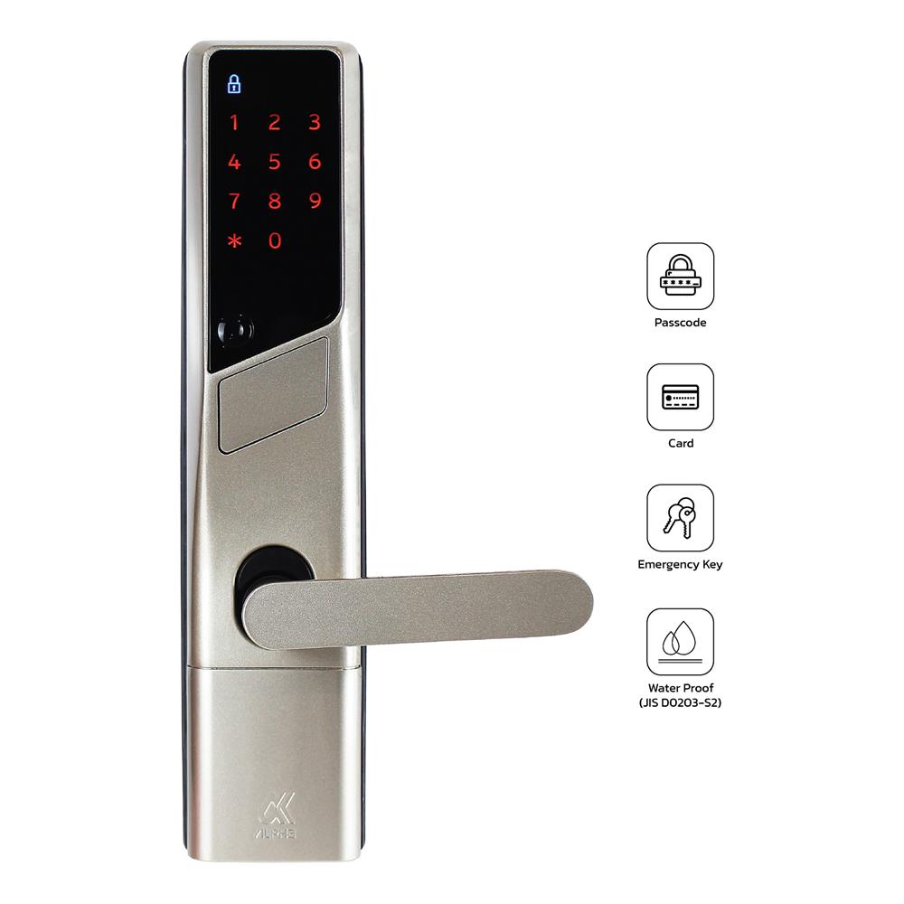 กลอนดิจิตอล KUDOS F8032718 สีเงิน