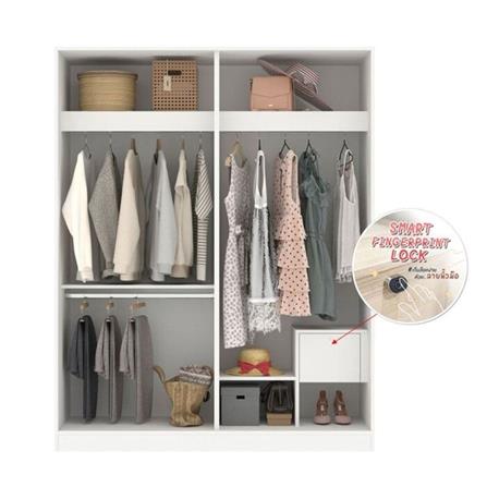 ชุดห้องนอน 5 ฟุต KONCEPT MONETA 59060638 สีขาว_3