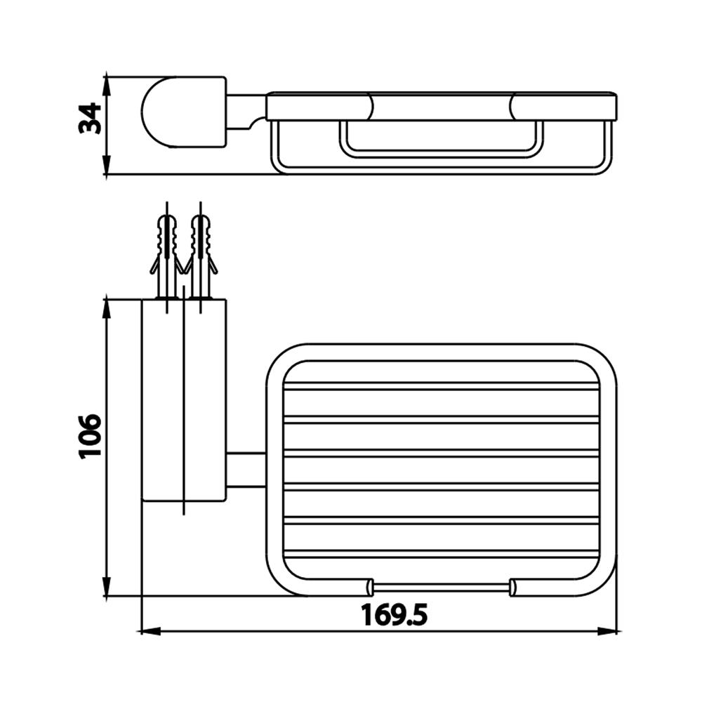 ที่ใส่สบู่ COTTO CT0282GG(HM)