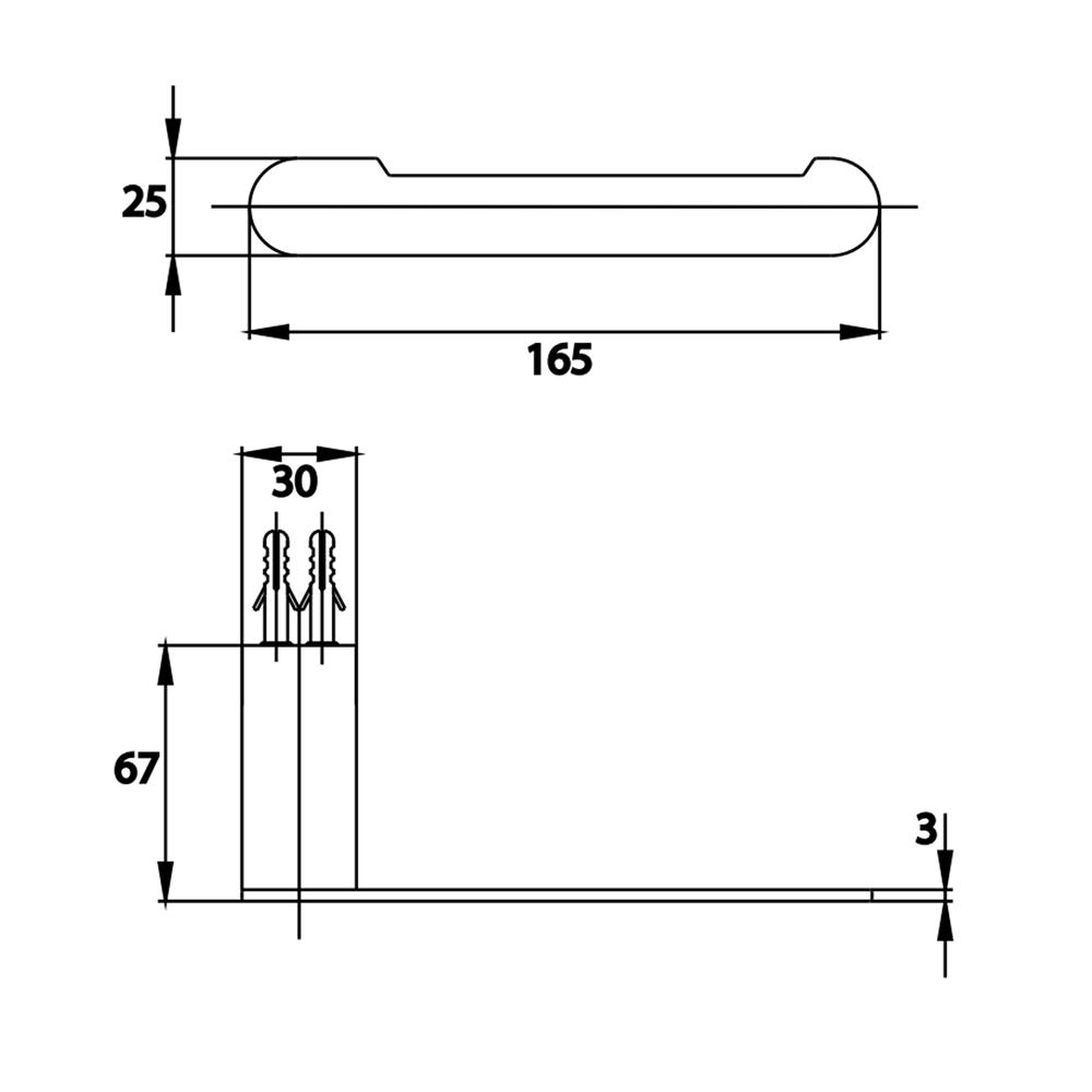 ที่ใส่กระดาษชำระ COTTO CT0283GG(HM) สีเทา