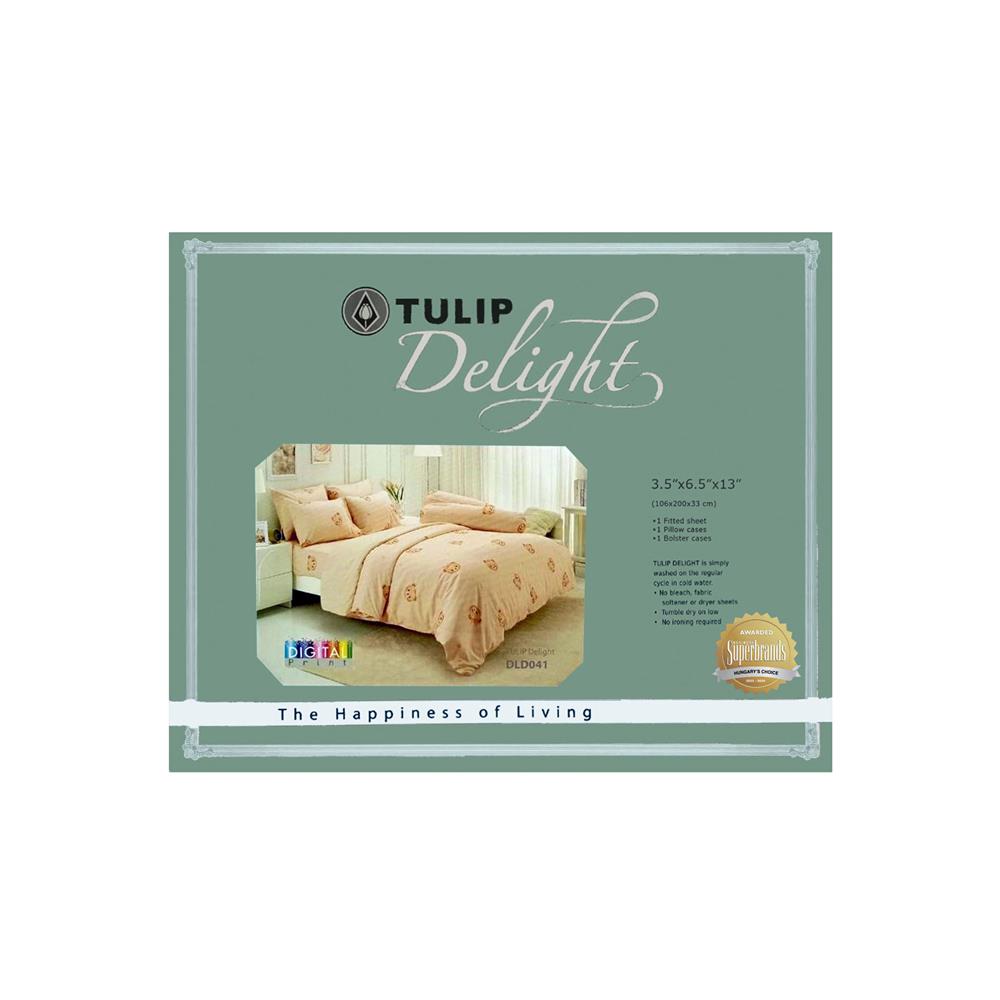 ชุดผ้าปูที่นอน 3.5 ฟุต (ชุด 3 ชิ้น) TULIP BEAR 60113-DLD041
