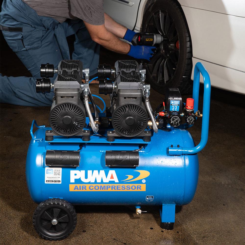 ปั๊มลมไร้น้ำมัน PUMA FORCE 55 ลิตร