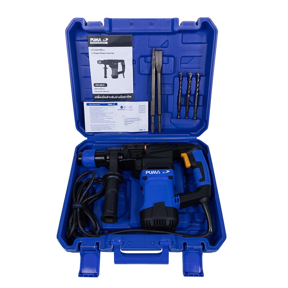 สว่านโรตารี่ PUMA PM-38LR 38 มม. 1200 วัตต์ 15 จูล SDS