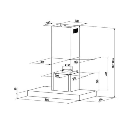 เครื่องดูดควันกระโจม RINNAI RH-C1159-PBW 90 ซม._6