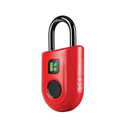 กุญแจคล้อง สแกนลายนิ้วมือ KUDOS F8040629 40MMRD สีแดง_1