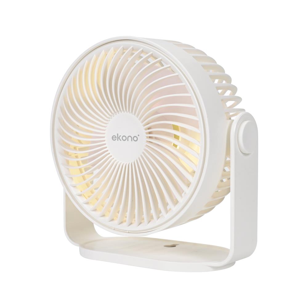 พัดลมพกพา 6 นิ้ว EKONO EK-PTB14WH สีขาว