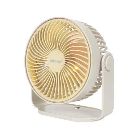 พัดลมพกพา 6 นิ้ว EKONO EK-PTB14CM สีครีม_2
