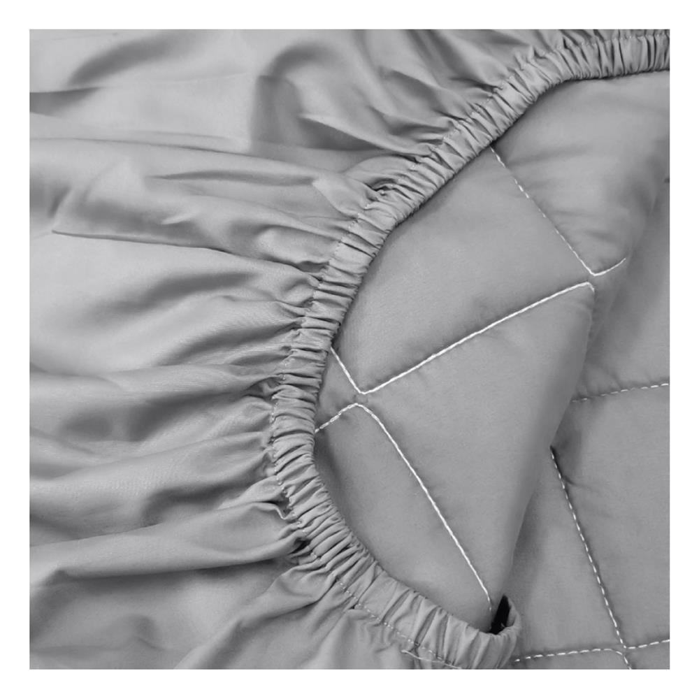 ผ้ารองกันเปื้อน รัดมุมเต็มตัว 3.5 ฟุต SANTA BEDDING สี GREY