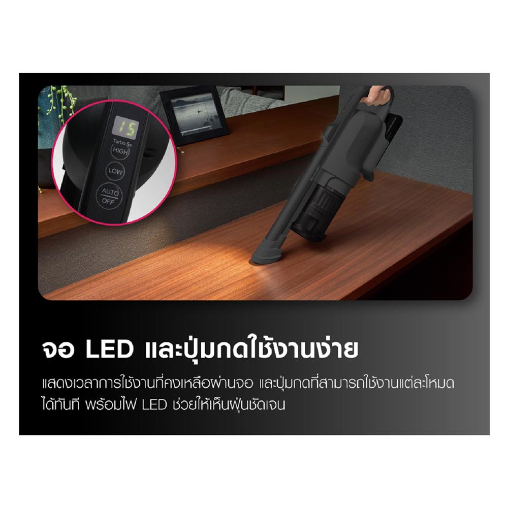 เครื่องดูดฝุ่นแบบด้าม SHARP EC-SR10-B สีดำ