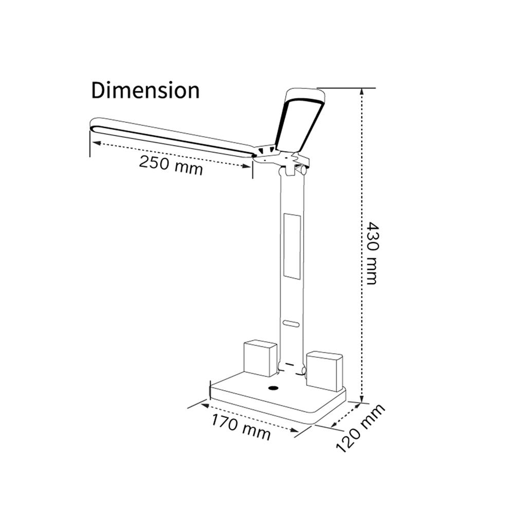 ไฟอ่านหนังสือ LED SHINING BUTTERFLY 20 วัตต์ DAYLIGHT/COOL WHITE/WARM WHITE สีขาว