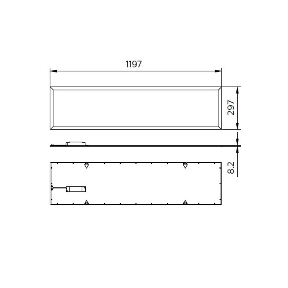 โคมติดลอย LED PHILIPS PANEL RC091 40 วัตต์ 30X120 ซม. DAYLIGHT