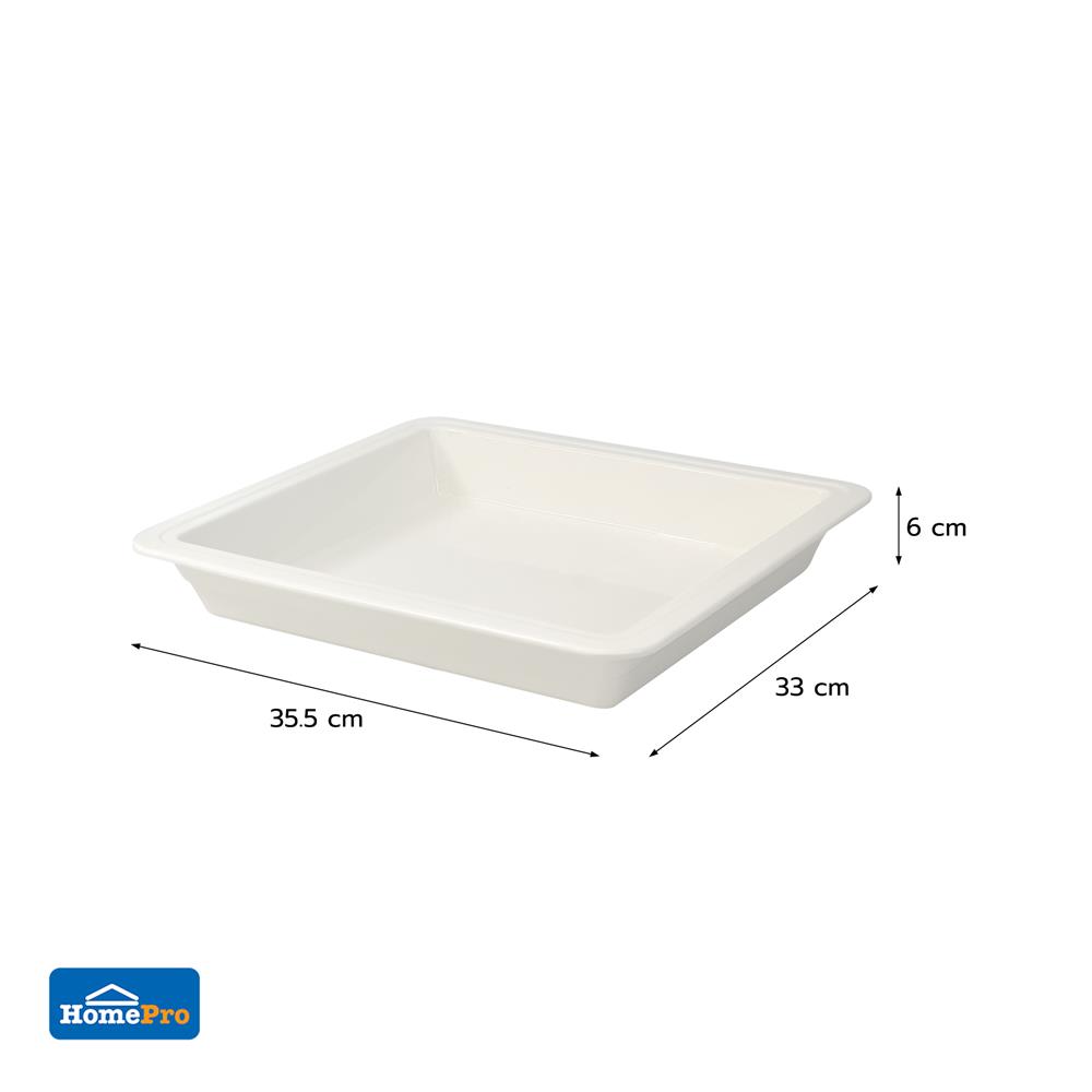 ถาดเซรามิกเหลี่ยม KECH 6 ลิตร