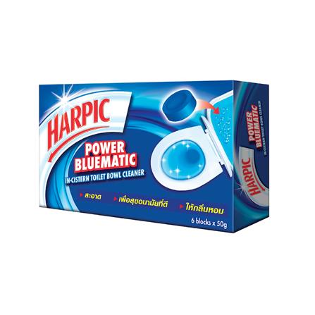 ก้อนทำความสะอาดโถสุขภัณฑ์ HARPIC 50 กรัม (แพ็ก 6 ก้อน)_0