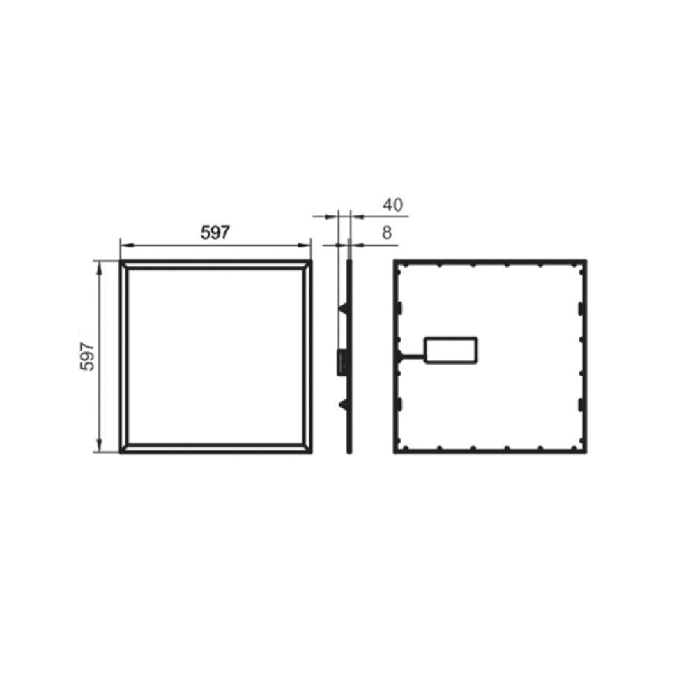 โคมติดลอย LED PHILIPS PANEL RC091 40 วัตต์ 60X60 ซม. DAYLIGHT