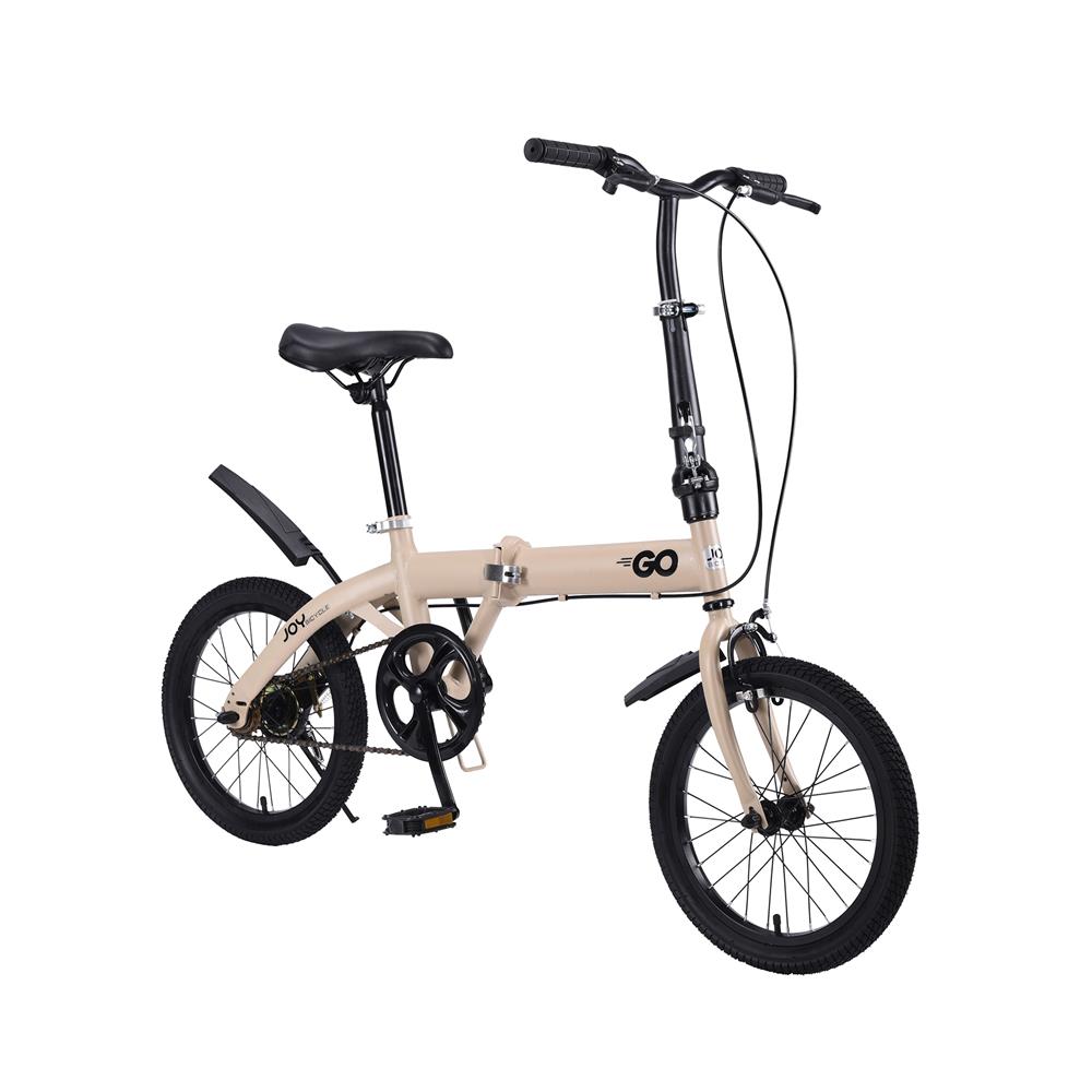 จักรยานพับ 16 นิ้ว JOY BICYCLE GO สีกากี