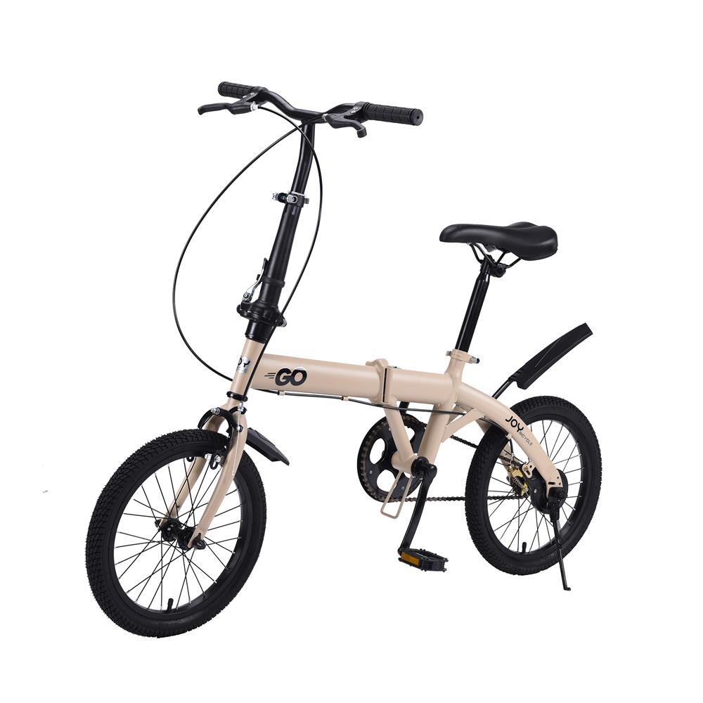จักรยานพับ 16 นิ้ว JOY BICYCLE GO สีกากี