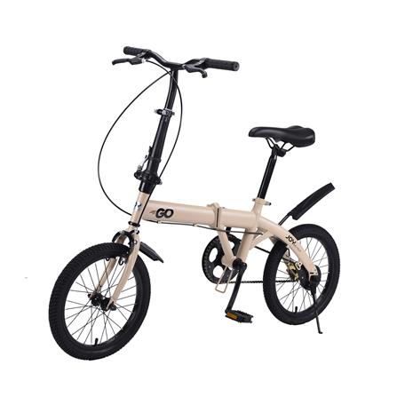 จักรยานพับ 16 นิ้ว JOY BICYCLE GO สีกากี_2
