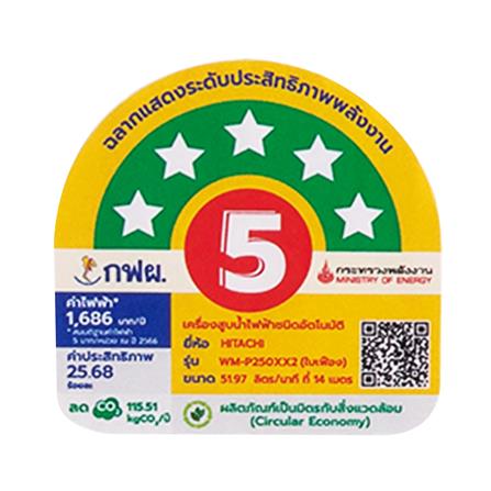 ปั๊มน้ำอัตโนมัติ HITACHI WM-P200XX2 200 วัตต์_3