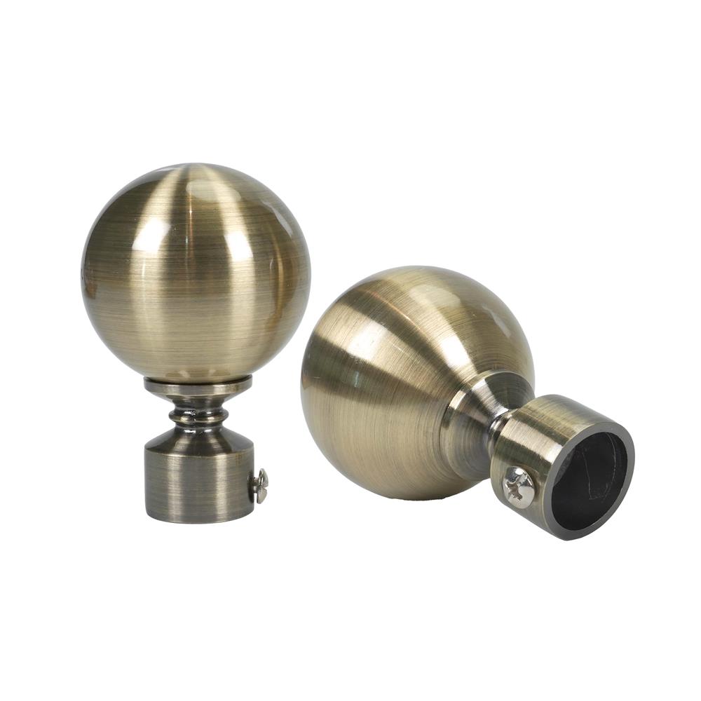 หัว-ท้ายรางม่าน HOME LIVING STYLE NIC 19 มม. สีทองเหลือง