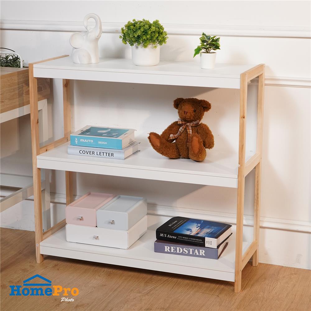 ชั้นวางของโล่ง 3 ชั้น FURDINI MACHI 83.5 ซม. สี NATURAL/ขาว